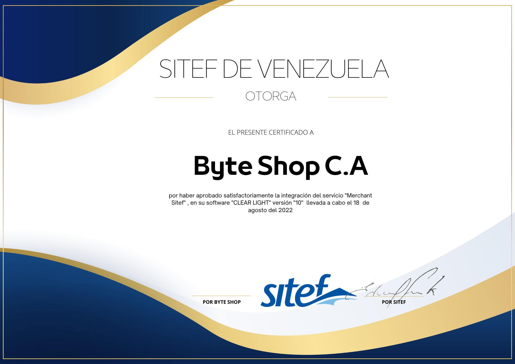 CERTIFICACION BYTE SHOP